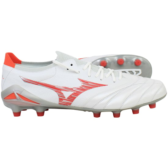 Mizuno Morelia Neo IV Beta Japan FG Mens White Football Boots - Image 4