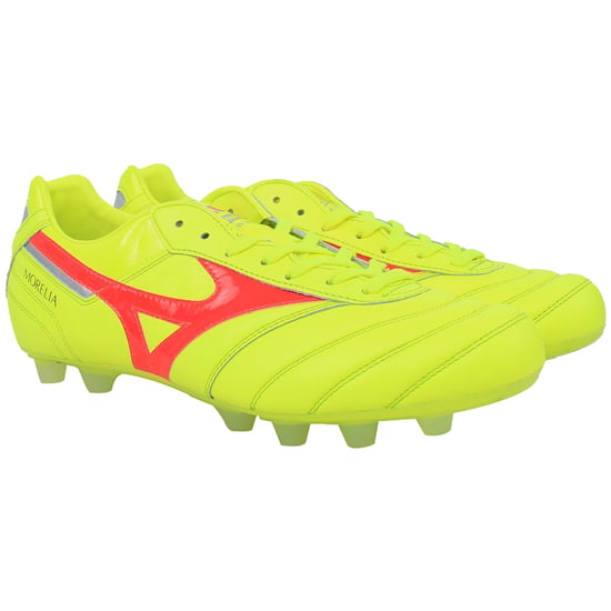 Mizuno Morelia II Japan FG Mens Yellow Football Boots - Image 2