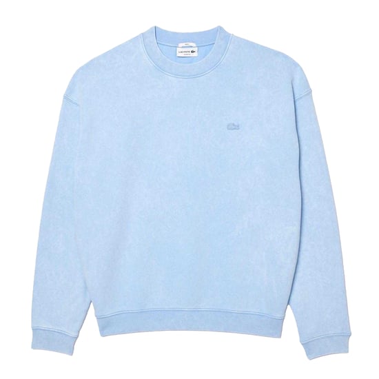 Lacoste Uniseks Fleece Gewassen Los Sweatshirt voor Volwassenen (Lichtblauw) - Image 1