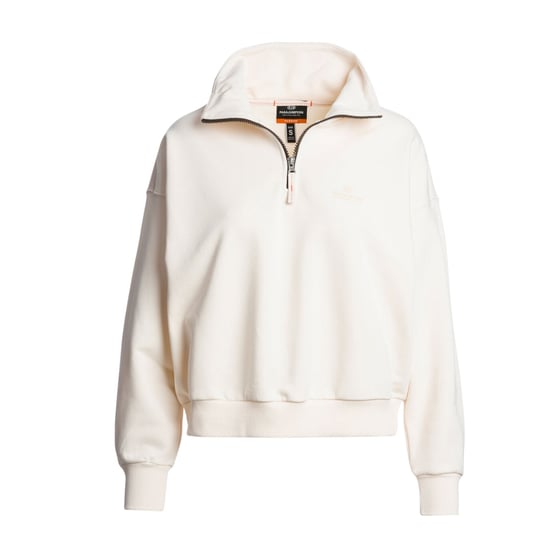 Parajumpers Zendaya Moonbeam White Half-zip Sweatshirt - Image 1
