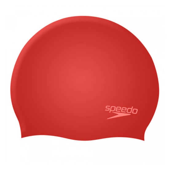 Speedo Childrens/Kids Silicone Swim Cap (Red) - Image 1