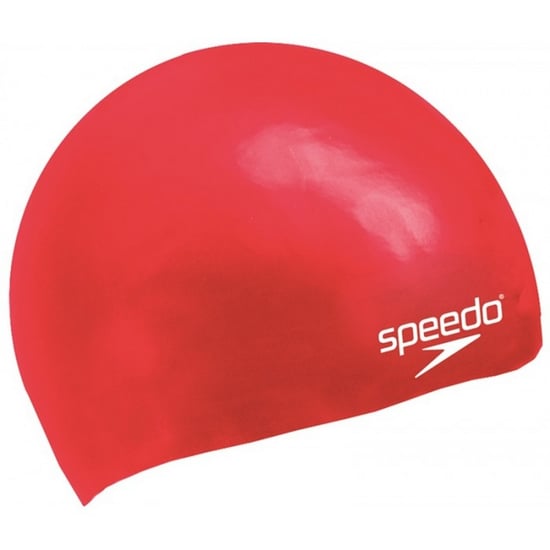Speedo Childrens/Kids Silicone Swim Cap (Red) - Image 3