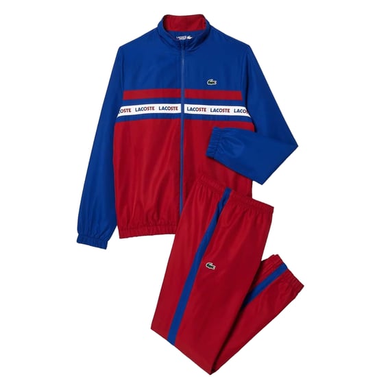 Lacoste Heren Tennis Trainingspak (Blauw/rood) - Image 1