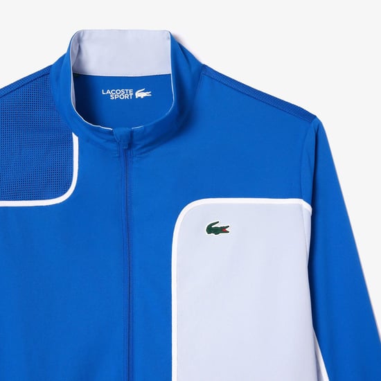 Lacoste Heren Kleurblok Tennis Trainingspak (Blauw) - Image 3