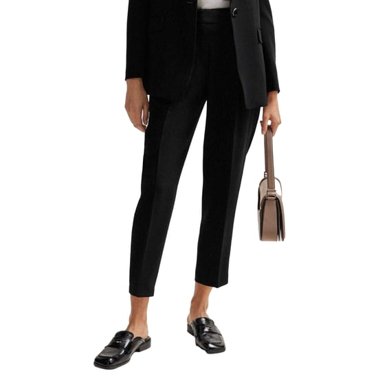 Boss Womens/Ladies Tapia Belted Regular Trousers (Black) - Image 3