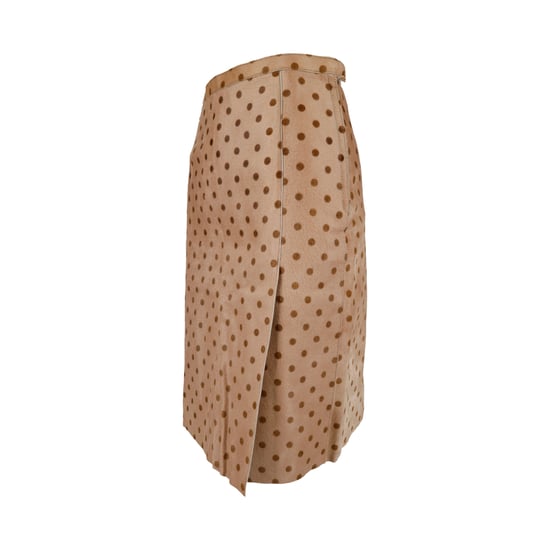 Moschino Cheap and Chic Polkadot Geprinte Kalfsleren Rok - '10s - Image 2
