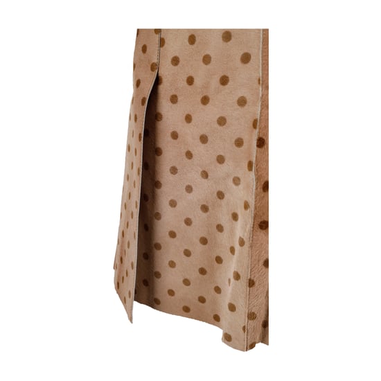 Moschino Cheap and Chic Polkadot Geprinte Kalfsleren Rok - '10s - Image 5