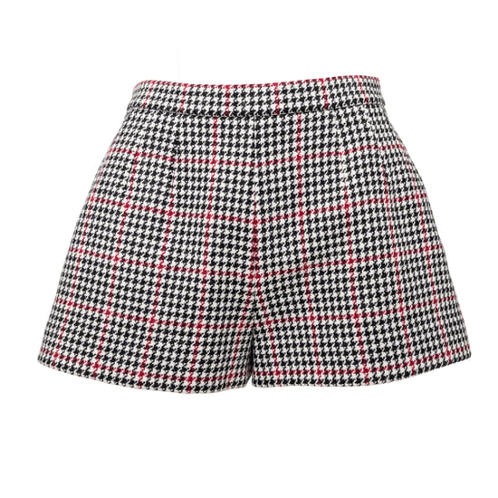 Rode Valentino Houndstooth Patroon Shorts - '10s - Image 1
