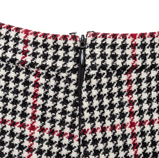 Rode Valentino Houndstooth Patroon Shorts - '10s - Image 5