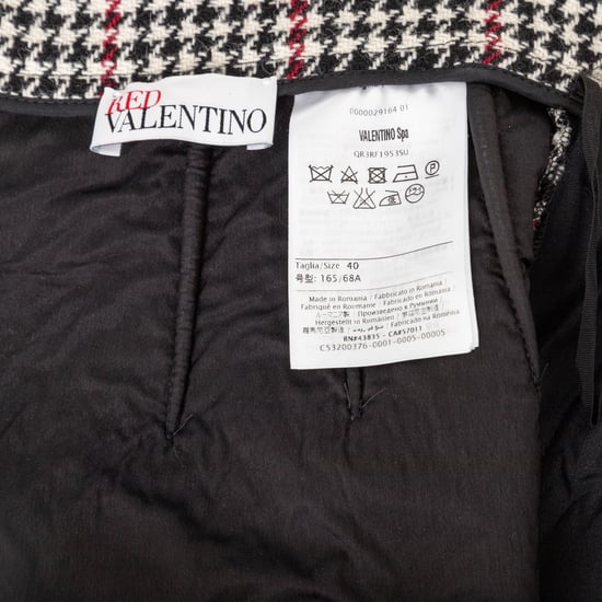 Rode Valentino Houndstooth Patroon Shorts - '10s - Image 6