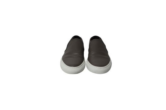 Common Projects Tournament Slip-On Sneakers i grått läder - Image 2