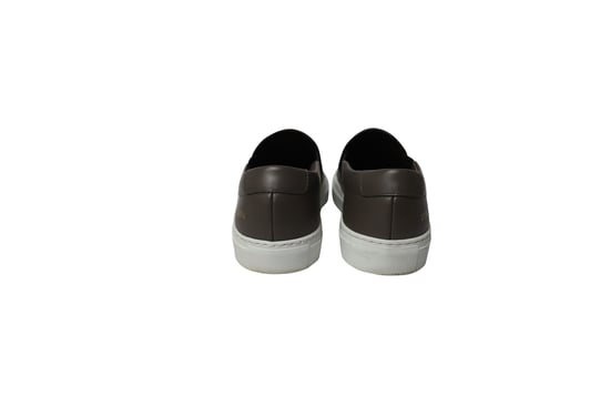 Common Projects Tournament Slip-On Sneakers i grått läder - Image 4