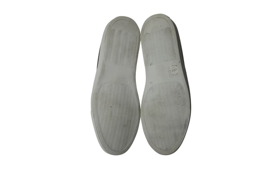 Common Projects Tournament Slip-On Sneakers i grått läder - Image 5