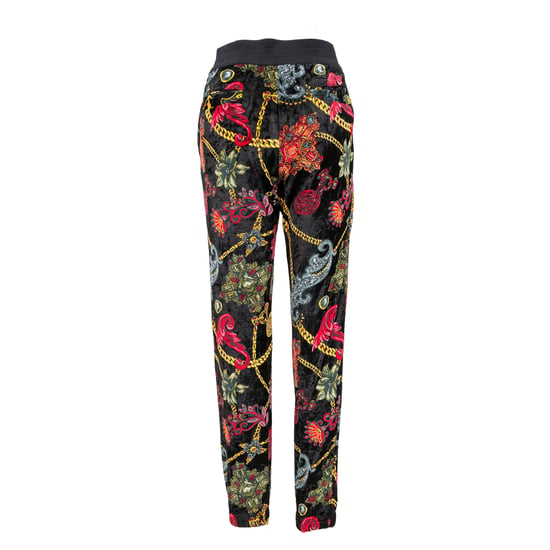 Versace blommiga barocka sammetsbyxor - 10-talet - Image 2
