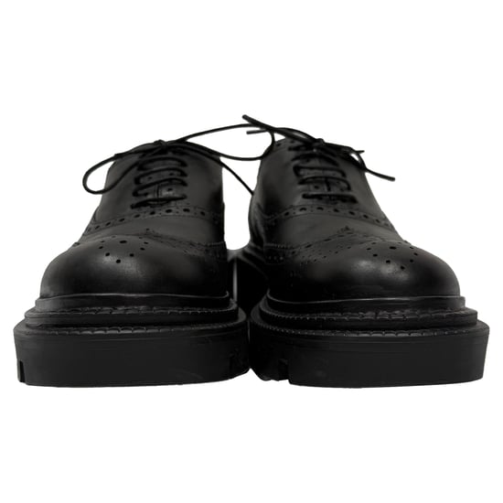 Christian Louboutin College Derby Shoes in Black Calf Leather - Image 2