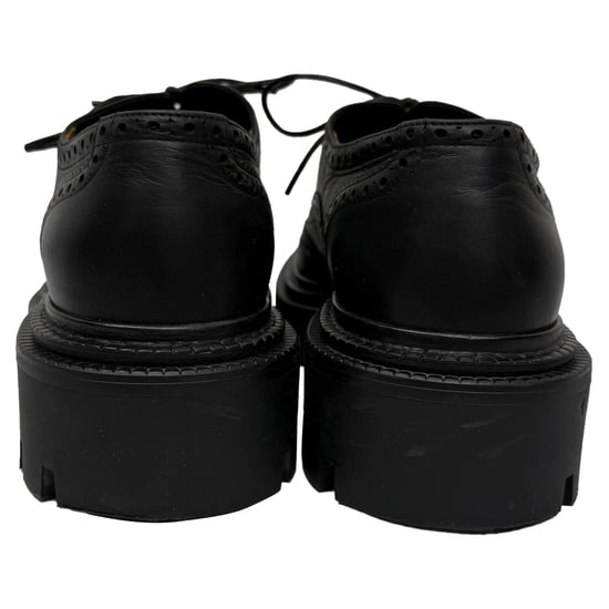 Christian Louboutin College Derby Shoes in Black Calf Leather - Image 3