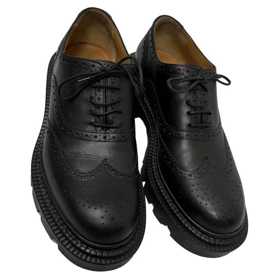 Christian Louboutin College Derby Shoes in Black Calf Leather - Image 5