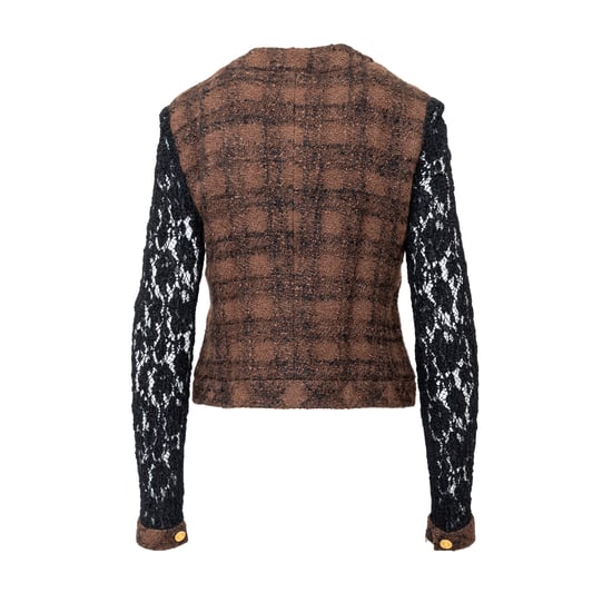Chanel Tweed en Kant Jasje - '90s - Image 3