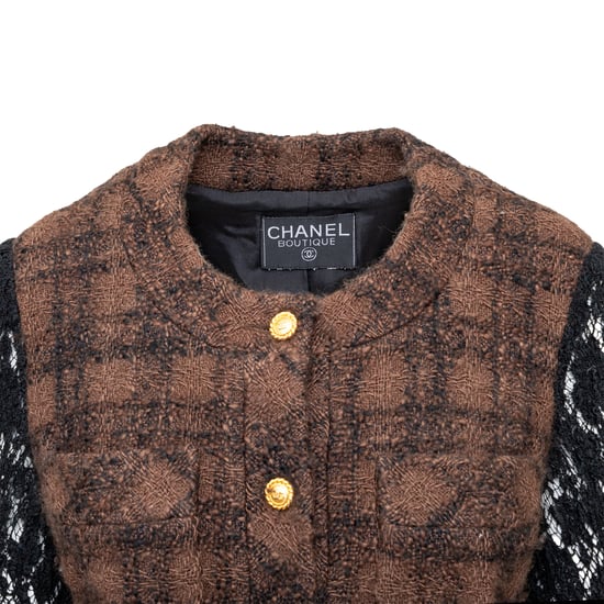 Chanel Tweed en Kant Jasje - '90s - Image 4
