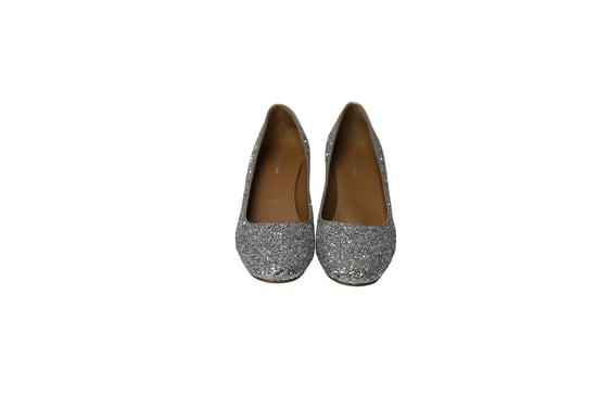 Mansur Gavriel Glittered Pumps in Silver Leather - Image 2