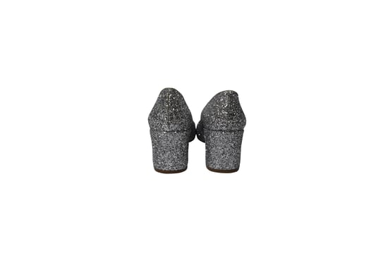 Mansur Gavriel Glittered Pumps in Silver Leather - Image 4
