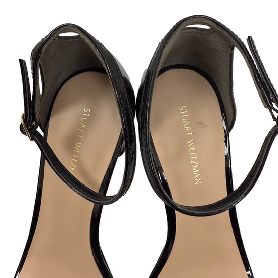 Stuart Weitzman Nudist Platform Sandals in Black Patent Leather - Image 5