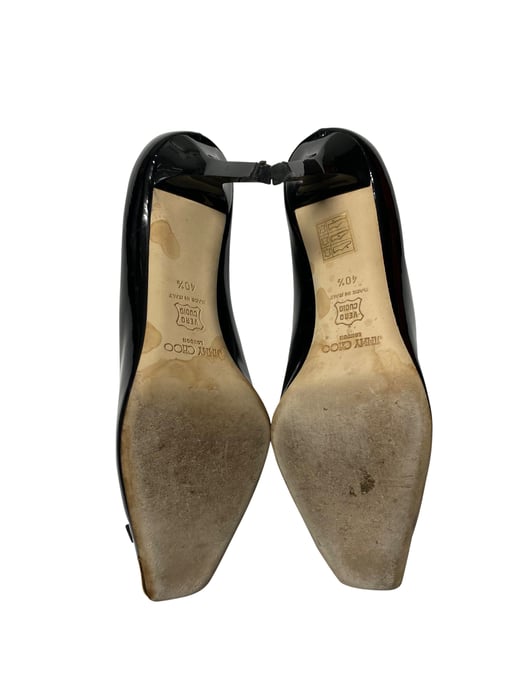 Jimmy Choo Double Buckle Toe Pumps in Black Patent Leather - Image 5