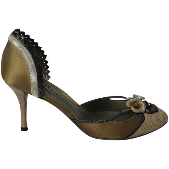 Bottega Veneta Snake Skin Embossed Pumps in Multicolor Leather - Image 1