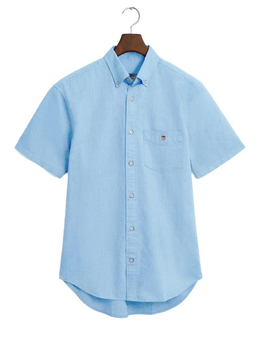 Gant | Mens Regular Short Sleeve Oxford Shirt - Image 6