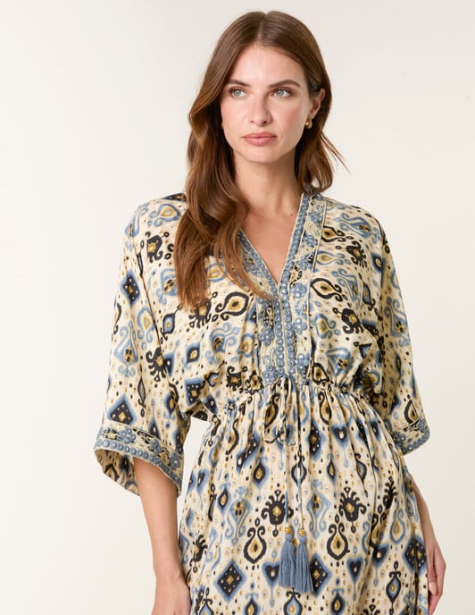 Embellished Kimono Dress - Image 2