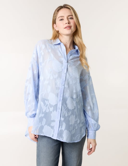 Sheer Devore Shirt - Image 1