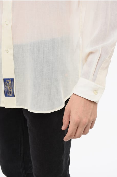 MM1 MM10 Gradient Effect Wool Casual Shirt in Multicolor - Image 3