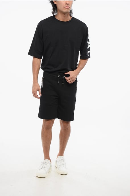 Side Logo Band Jersey Shorts in Black - Image 4