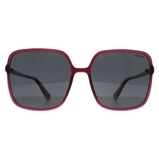Polaroid Square Womens Fuchsia Pink Grey Polarized PLD 6128/S - Image 1