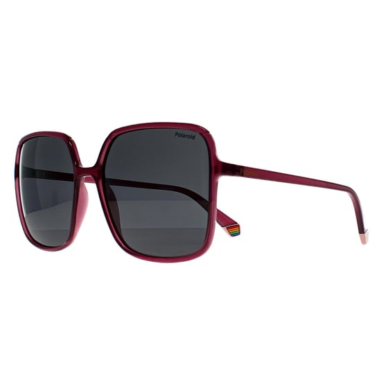 Polaroid Square Womens Fuchsia Pink Grey Polarized PLD 6128/S - Image 2