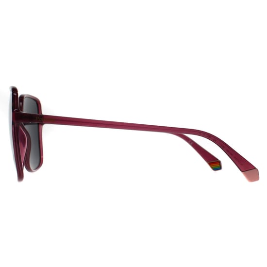 Polaroid Square Womens Fuchsia Pink Grey Polarized PLD 6128/S - Image 3