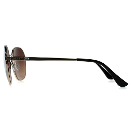 Seksy Round Womens Gold Brown Mirror N1901 - Image 3