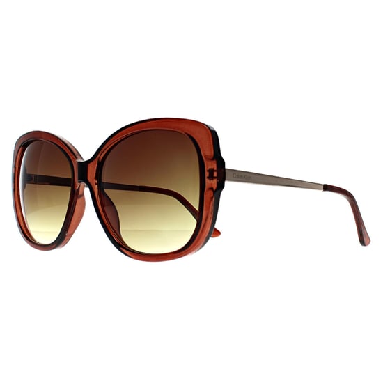 Calvin Klein Butterfly Womens Transparent Brown Brown Gradient CK22548S - Image 2