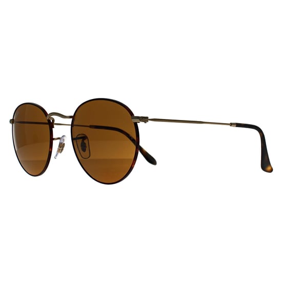 Ray-Ban Round Metal 3447 927533 mat havana op mat goudbruin zonnebril - Image 2