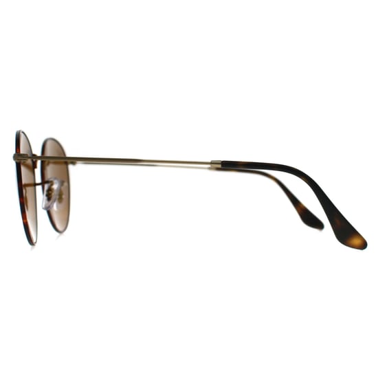 Ray-Ban Round Metal 3447 927533 mat havana op mat goudbruin zonnebril - Image 3