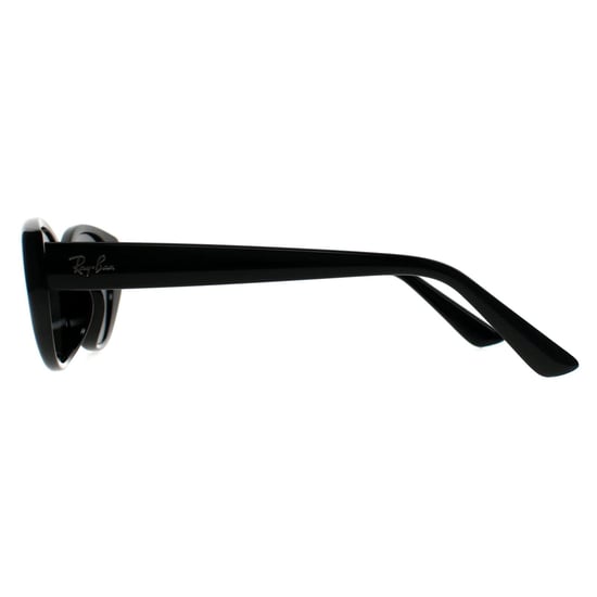 Ray-Ban Oval Womens Polished Black Dark Grey RB4457D Bio Based - Image 3
