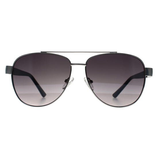 Guess GF5094 10B glanzende lichte nickeltin rookgrijs gradi�nt zonnebril - Image 1