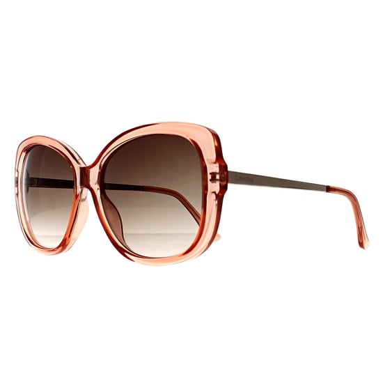 Calvin Klein CK22548S 674 stofroze bruin gradiënt zonnebril - Image 2