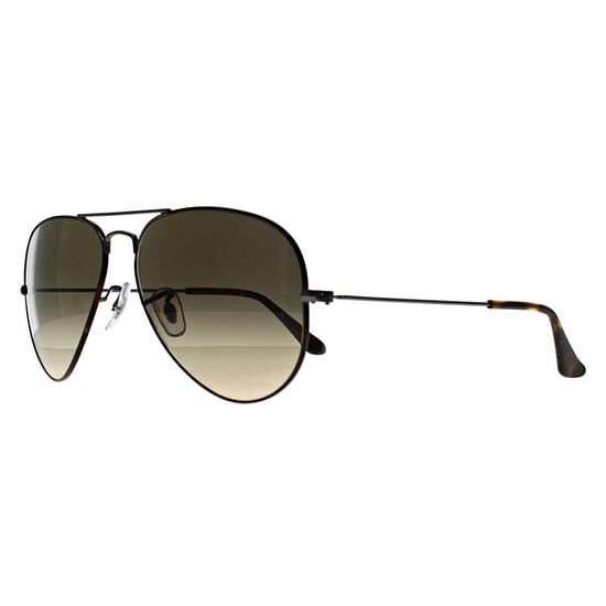 Ray-Ban Aviator 3025 92700A gepolijst havana op gunmetal bruin vintage zwart gradiënt zonnebril - Image 2