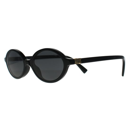 Miu Miu Oval Womens Black Dark Grey MU04ZS - Image 2
