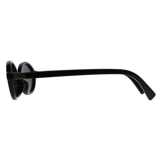 Miu Miu Oval Womens Black Dark Grey MU04ZS - Image 3