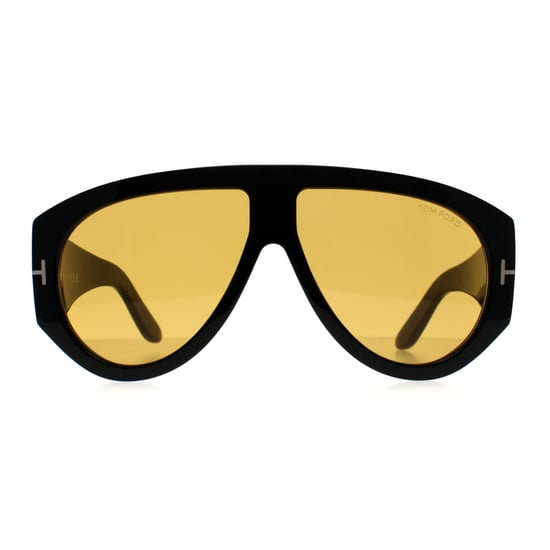 Tom Ford Aviator Mens Shiny Black Brown Bronson FT1044 - Image 1