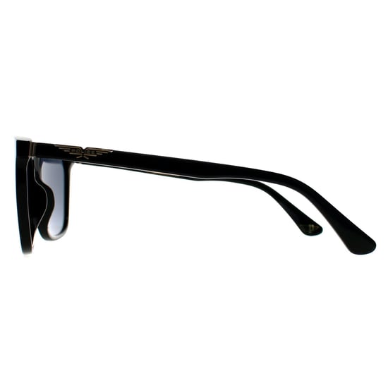 Police Square Mens Shiny Black Smoke Mirror Blue SPL872N Origins 1 - Image 3