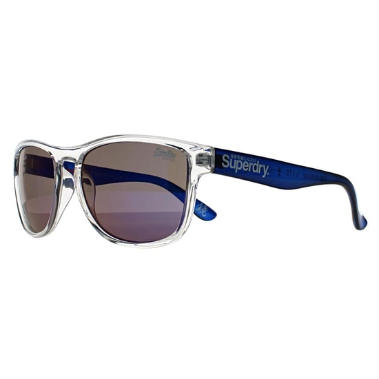 Superdry Square Mens Gloss Clear Crystal and Blue Crystal Blue Mirror Rockstar - Image 2