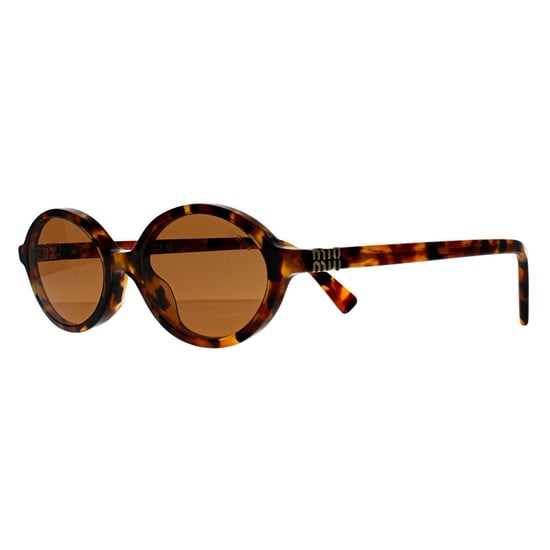 Miu Miu Oval Womens Light Havana Brown MU04ZS - Image 2